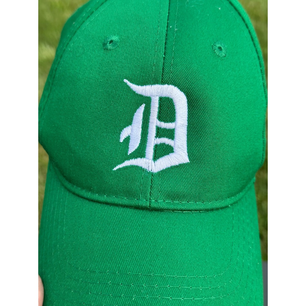 Detroit Tigers Port & Company Youth‎ Green Baseball Cap White Embroidered Hat
